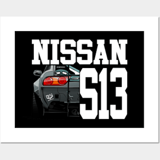 Nissan S13 240SX (Grey) Posters and Art